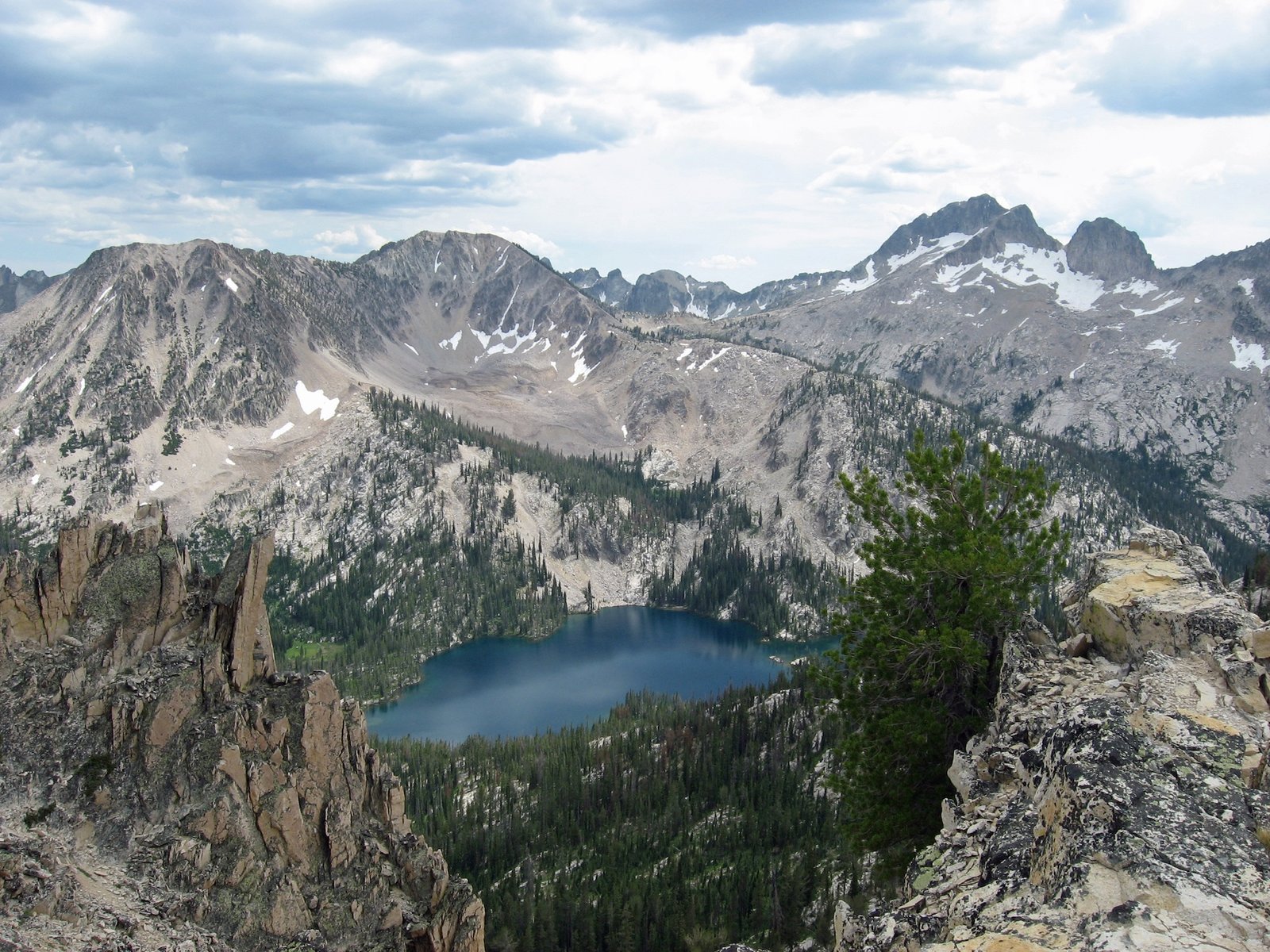 Toxaway Lake from Sand Mountain Pass