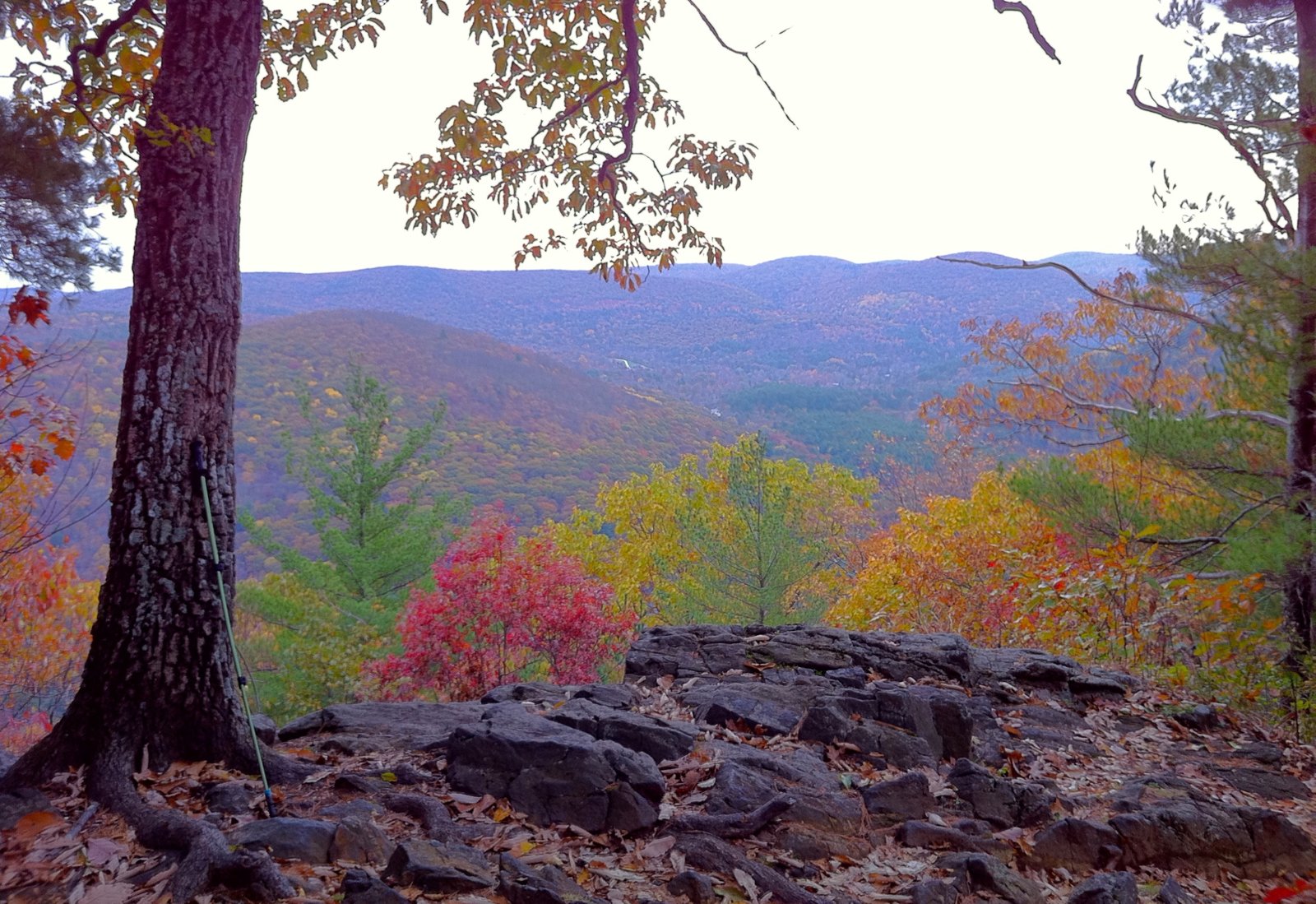 Fall color from the Pine Knob overlook above the Housatonic valley