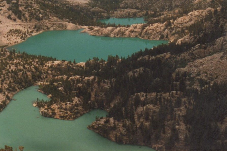 First, Second and Third Lakes on the North Fork of Big Pine Creek