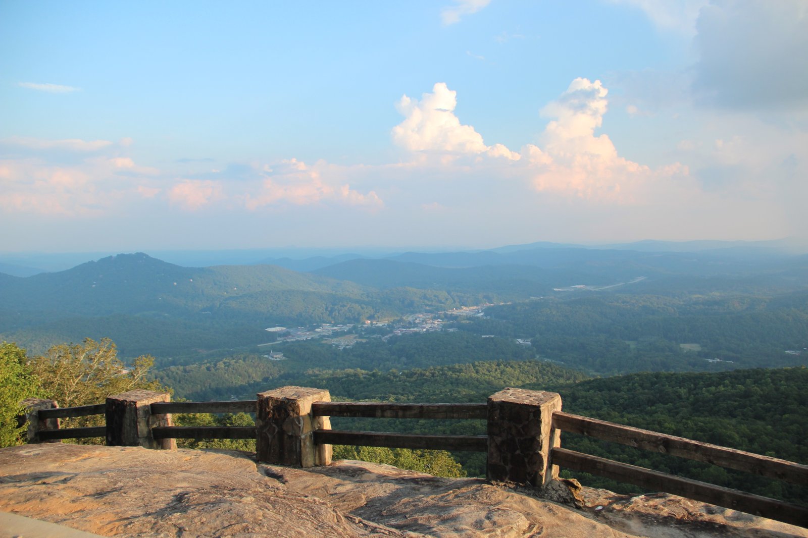 View from an overlook at Black Rock Mountain State Park