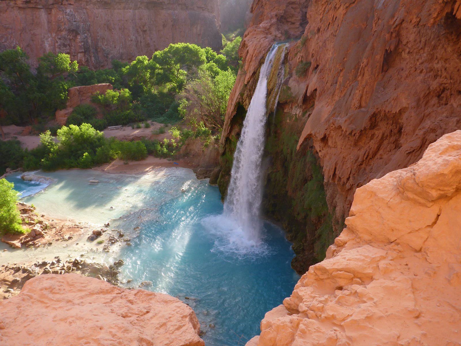 Havasu Falls in the early morning, Havasupai Indian Reservation (2014)