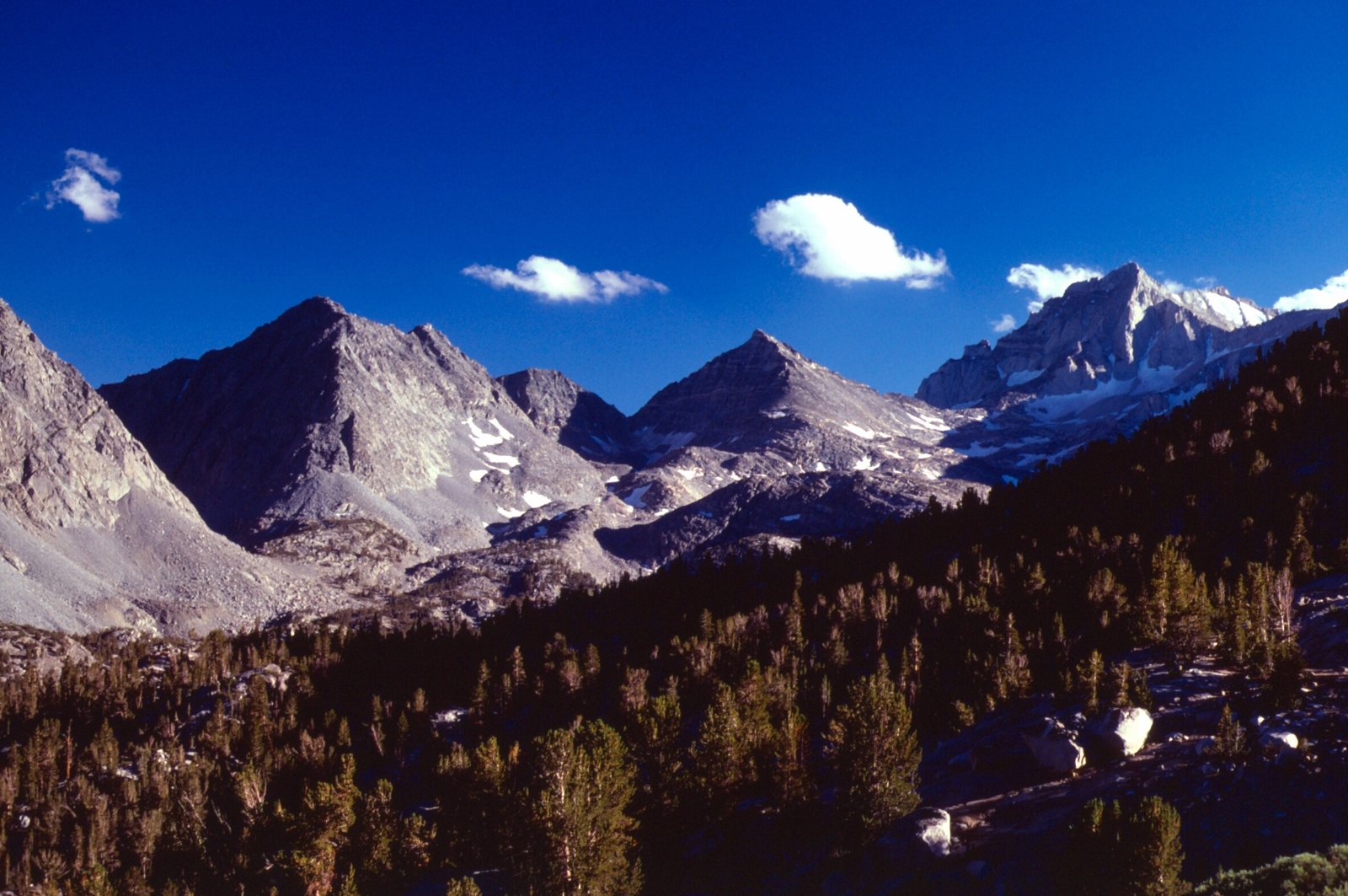 Peaks above Little Lakes Valley, John Muir Wilderness