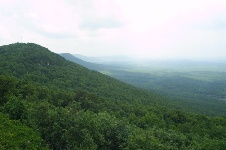 The Cheaha Mountain chain from Cheaha State Park, near the start of this hike