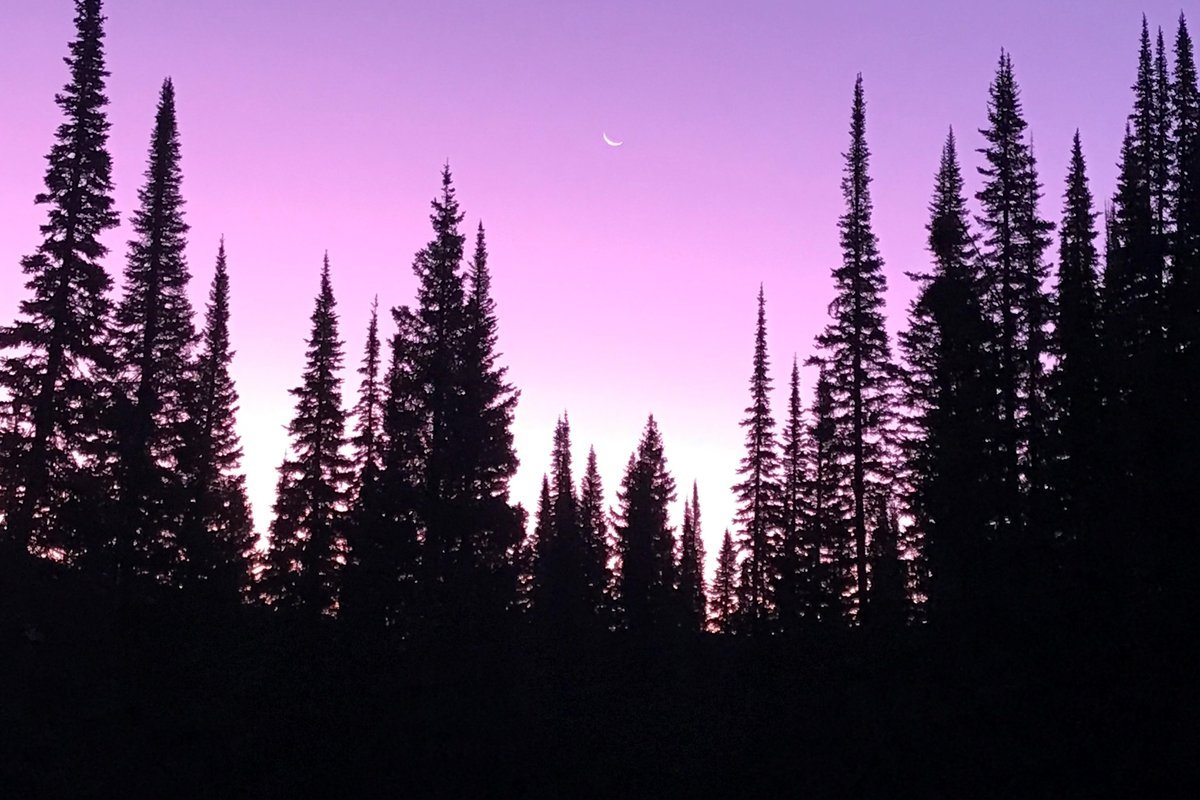 August sunrise in the Tetons, Caribou-Targhee National Forest (not on this trail)