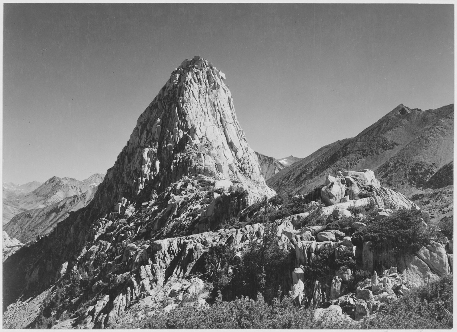 Fin Dome above the Rae Lakes basin, 1936