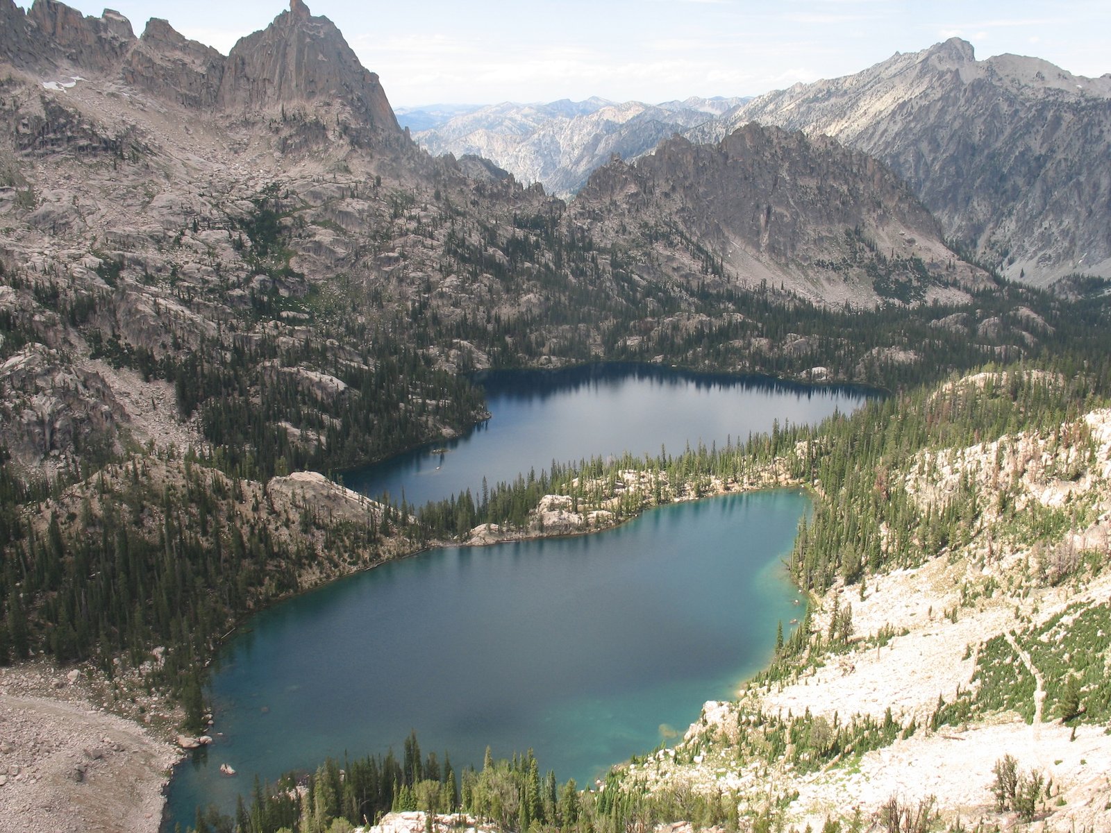 Baron Lakes from Baron Pass