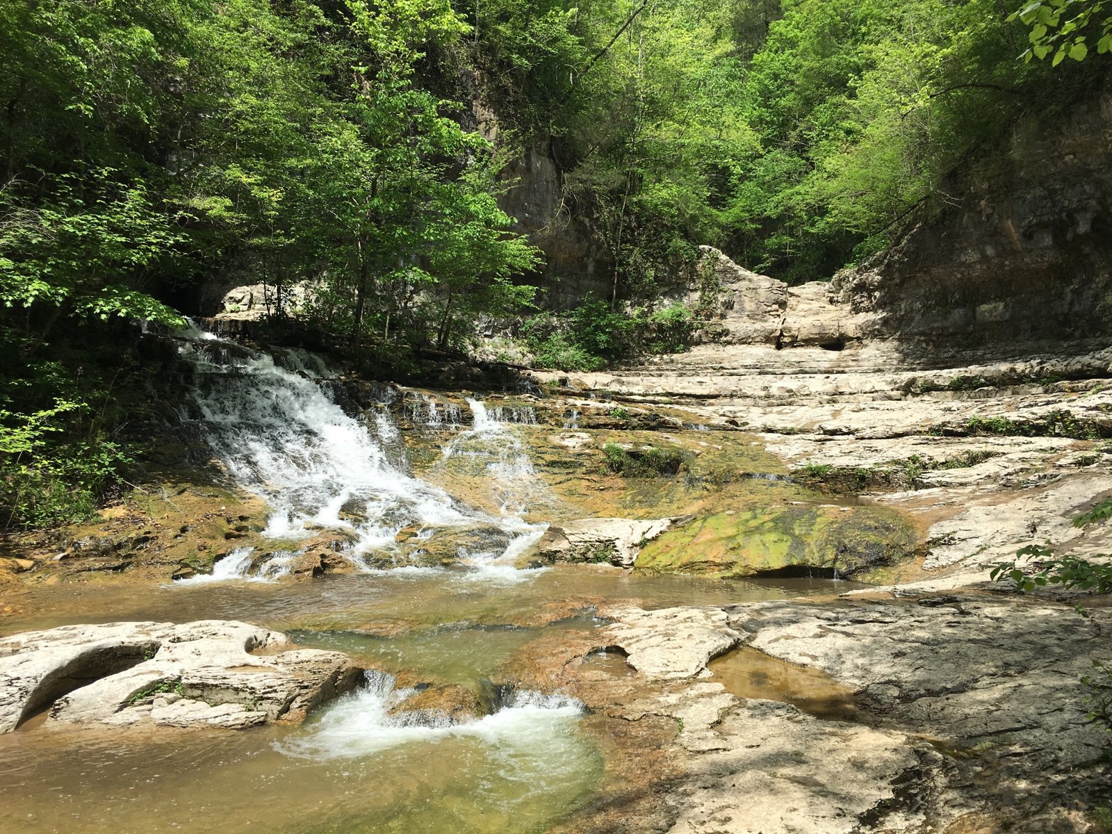 The falls at the Walls of Jericho (Tennessee side of the amphitheater)